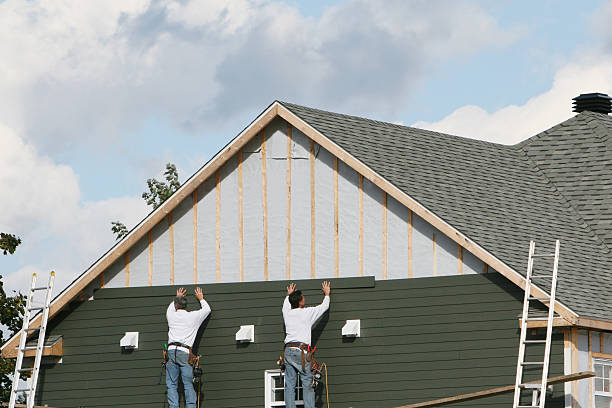 Professional Siding technician working in Mount Airy, GA